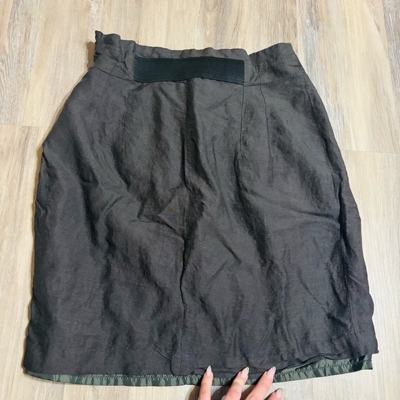 AU LIEU Womnes Grey Lined Skirt size 8 - Picture 2 of 4